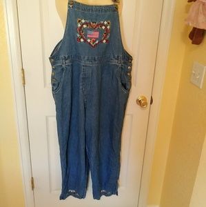 ROAMAN'S BAGGY DENIM OVERALLS